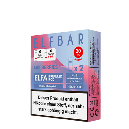 ELF BAR - ELFA PREFILLED POD - MIXED BERRIES - 2ML - PACK OF 2