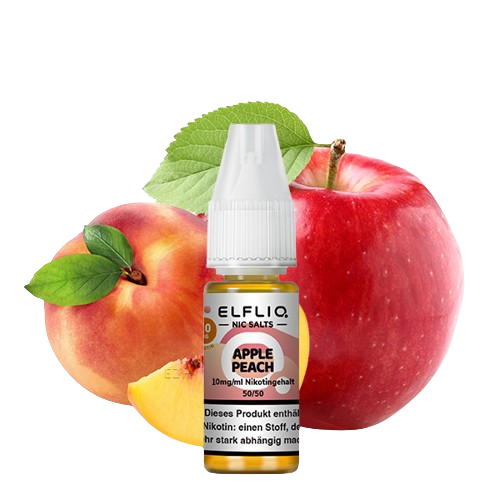 ELFBAR ELFLIQ APPLE PEACH NIKOTINSALZ LIQUID 10ml (Kindersicherung) // Steuerware