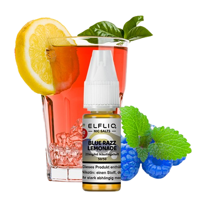 ELFBAR ELFLIQ  BLUE RAZZ LEMONADE NIKOTINSALZ LIQUID 10ml (Kindersicherung) // Steuerware