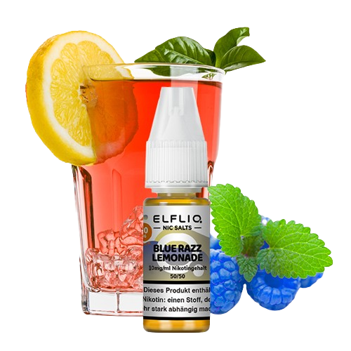 ELFBAR ELFLIQ  BLUE RAZZ LEMONADE NIKOTINSALZ LIQUID 10ml (Kindersicherung) // Steuerware