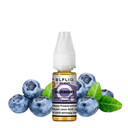 ELFBAR ELFLIQ   BLUEBERRY NIKOTINSALZ LIQUID 10ml (Kindersicherung) // Steuerware