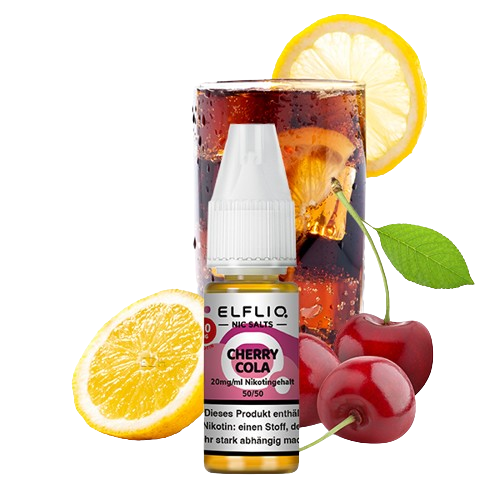 ELFBAR ELFLIQ CHERRY COLA NIKOTINSALZ LIQUID 10ml (Kindersicherung) // Steuerware