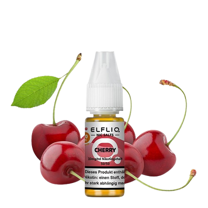 ELFBAR ELFLIQ CHERRY NIKOTINSALZ LIQUID 10ml (Kindersicherung) // Steuerware