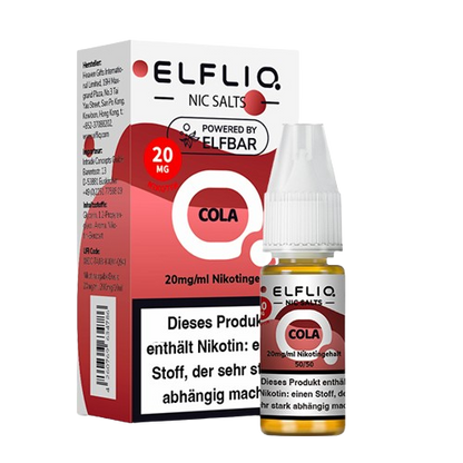 ELFBAR ELFLIQ COLA NIKOTINSALZ LIQUID 10ml (Kindersicherung) // Steuerware