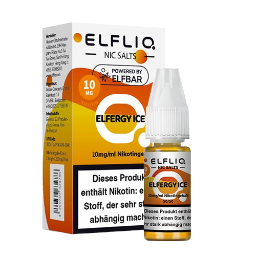 ELFBAR ELFLIQ  ELFERGY ICE NIKOTINSALZ LIQUID 10ml (Kindersicherung) // Steuerware