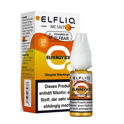 ELFBAR ELFLIQ  ELFERGY ICE NIKOTINSALZ LIQUID 10ml (Kindersicherung) // Steuerware