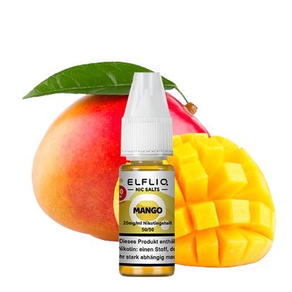 ELFBAR ELFLIQ MANGO NIKOTINSALZ LIQUID 10ml (Kindersicherung) // Steuerware