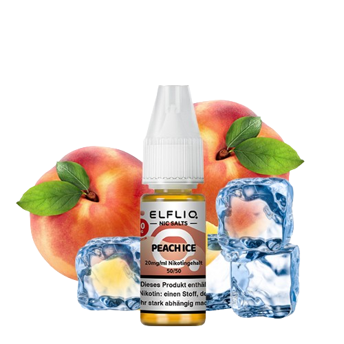 ELFBAR ELFLIQ PEACH ICE NIKOTINSALZ LIQUID 10ml (Kindersicherung) // Steuerware