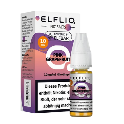 ELFBAR ELFLIQ  PINK GRAPEFRUIT NIKOTINSALZ LIQUID 10ml (Kindersicherung) // Steuerware