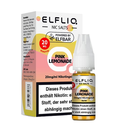 ELFBAR ELFLIQ PINK LEMONADE NIKOTINSALZ LIQUID 10ml (Kindersicherung) // Steuerware