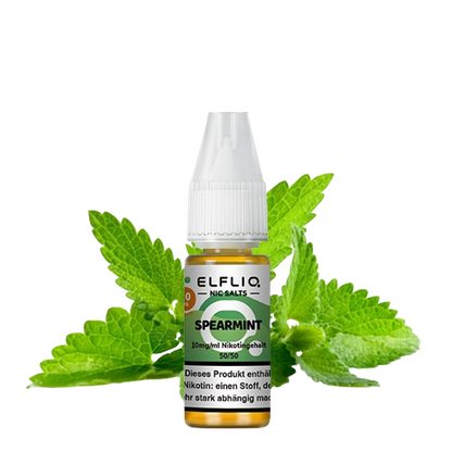 ELFBAR ELFLIQ SPEARMINT NIKOTINSALZ LIQUID 10ml (Kindersicherung) // Steuerware