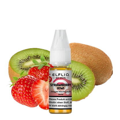 ELFBAR ELFLIQ STRAWBERRY KIWI NIKOTINSALZ LIQUID 10ml (Kindersicherung) // Steuerware