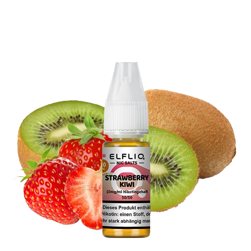 ELFBAR ELFLIQ STRAWBERRY KIWI NIKOTINSALZ LIQUID 10ml (Kindersicherung) // Steuerware