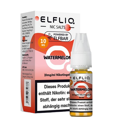 ELFBAR ELFLIQ WATERMELON NIKOTINSALZ LIQUID 10ml (Kindersicherung) // Steuerware